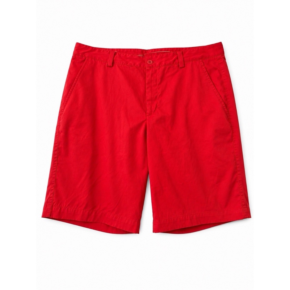 Nike Dri-Fit Golf Chino Shorts Mens 30 Red Performance Athletic Flat Front
